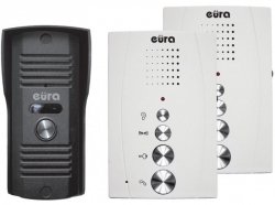 DOMOFON 'EURA' ADP-51A3 'DIFESA' - 1-rodzinny, 2 unifony, interkom, (biały)