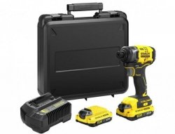Stanley SFMCF810D2K-QW wkrętak zasilany/zakrętark udarowy 2800 RPM Czarny, Żółty