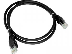 Alantec-Patch-cord U/UTP kat.5e PVC 0.25m czarny