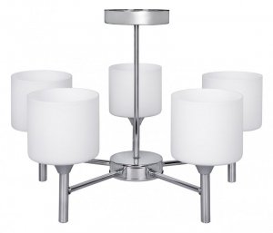 Żyrandol klasyczna lampa sufitowa wisząca Activejet MIRA Chrom 5xE27 do salonu