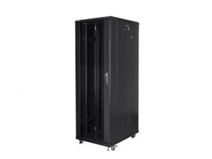 Szafy jednosekcyjna, zamykana na zamek Lanberg FF01-8847-12B (47U; 19'' / 800mm / 800 mm; stojąca; Pełne, Szklane; 800