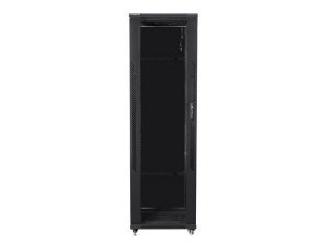 LANBERG SZAFA STOJĄCA RACK 19 42U 600X1000 DRZWI SZKLANE CZARNA FF01-6042-12B (FLAT PACK)