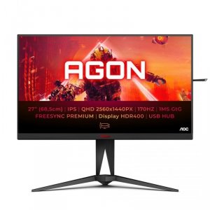 AOC AG275QX/EU monitor komputerowy 68,6 cm (27) 2560 x 1440 px Quad HD Czarny, Czerwony