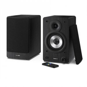 Sharp Bookshelf Speakers 2-drożny Czarny Przewodowy i Bezprzewodowy 60 W