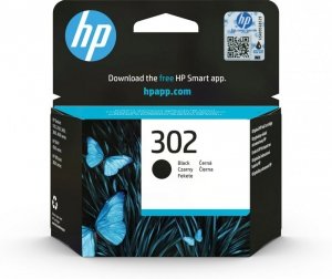 Tusz HP czarny HP 302, HP302=F6U66AE, 190 str.,3,5 ml