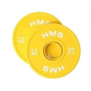 Talerz olimpijski Bumper 2x1.5kg Żółty HMS CBRS15