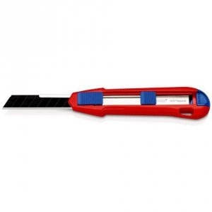 Nóż odłamywany Knipex CutiX® Czarny, Niebieski, Czerwony