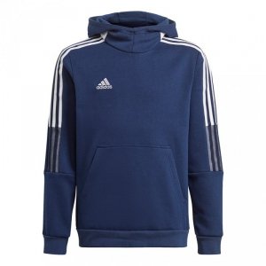 Bluza dla dzieci adidas Tiro 21 Sweat Hoody granatowa GK9680 128cm