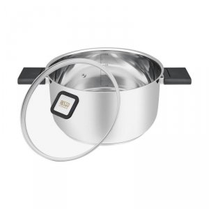 Resto Kitchenware Anser 4,4 l Okrągły Czarny, Stal nierdzewna