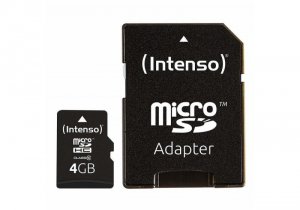 PAMIĘĆ MICRO SDHC 4GB C10 W/ADAPTER 3413450 INTENSO