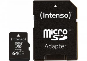PAMIĘĆ MICRO SDXC 64GB C10 W/ADAPTER 3413490 INTENSO