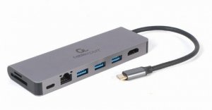 I/O ADAPTER USB-C TO HDMI/USB3/5IN1 A-CM-COMBO5-05 GEMBIRD