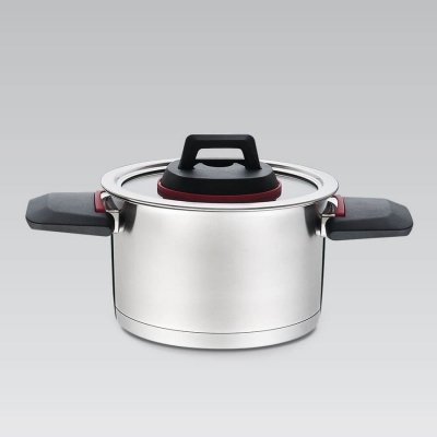 Garnek ze skład.uszami+pokrywka MR-3530-16  1,6L