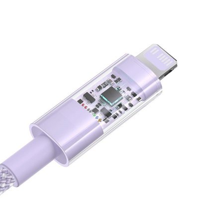 Kabel Baseus Gem USB C-IP 20W 1m (fioletowy)