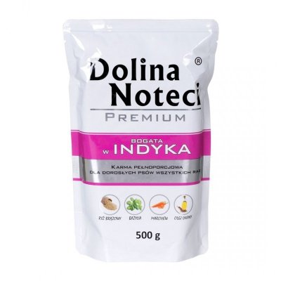 DOLINA NOTECI Premium bogata w indyka - mokra karma dla psa - 500g