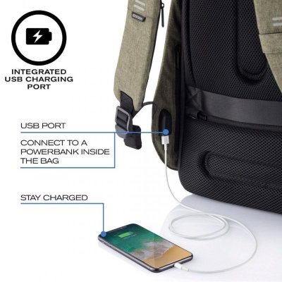 XD DESIGN PLECAK ANTYKRADZIEŻOWY BOBBY HERO REGULAR ZIELONY P/N: P705.297