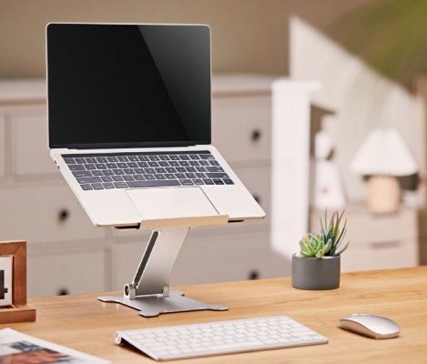 GEMBIRD SKŁADANA PODSTAWKA POD NOTEBOOKA 15,6&quot; SREBRNA