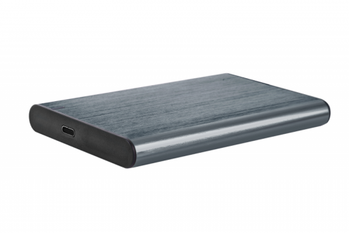 GEMBIRD OBUDOWA USB 3.1 NA DYSK HDD/SSD 2.5&#039;&#039; SATA SZCZOTKOWANE ALUMINIUM, SZARA