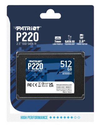SSD PATRIOT P220 512GB SATA3 2,5&quot;