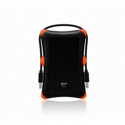 Dysk zewnętrzny HDD Silicon Power Armor A30 (2TB; 2.5&quot;; USB 3.2; 5400 obr/min; Orange-Black; SP020TBPHDA30S3K)