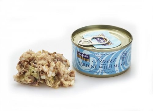 Fish4Cats Finest Sardynka z Omułkiem Zielonym 70g