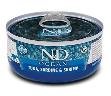 FARMINA N&D Cat Ocean Tuna, Sardine&Shrimps  - mokra karma dla kota - 70 g