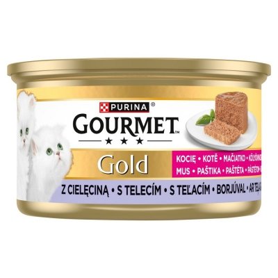 PURINA GOURMET GOLD KITTEN  - Mus z cielęciną 85g