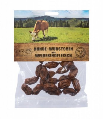 O&#039;CANIS Mini kiełbaski z wołowiny - przysmak dla psa - 100 g