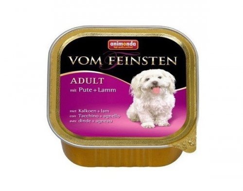 ANIMONDA Vom Feinsten Classic indyk i jagnięcina - mokra karma dla psa - 150g