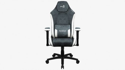 FOTEL AEROCOOL CROWN AeroSuede STEEL BLUE