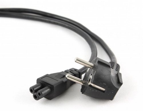 GEMBIRD KABEL ZASILAJĄCY DO NOTEBOOKA KONICZYNKA CEE 7/7 -&gt; C5 (3 PIN) VDE 3M, CZARNY