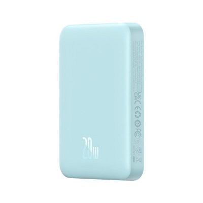 Powerbank Baseus Magnetic Mini Air Wireless 10000mAh 20W+kabel USB C-USB C (niebieski)