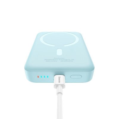 Powerbank Baseus Magnetic Mini Air Wireless 10000mAh 20W+kabel USB C-USB C (niebieski)