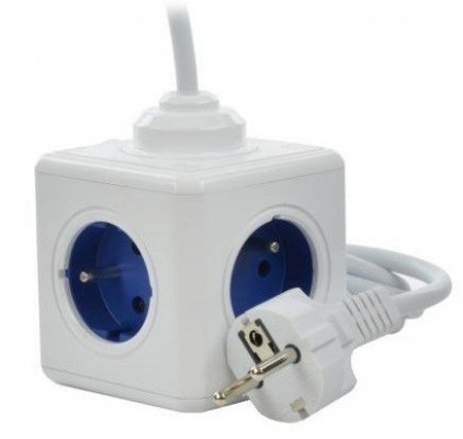Przedłużacz allocacoc PowerCube Extended USB 2402BL/FREUPC (1,5m; kolor niebieski)