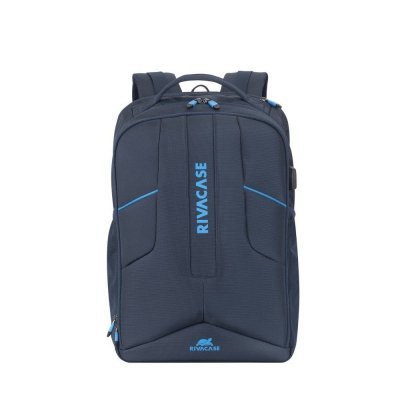 RIVACASE PLECAK NA LAPTOP DLA GRACZY 17,3&quot; BORNEO, GRANATOWY, GAMING, Z MATERIAŁU WODOODPORNEGO