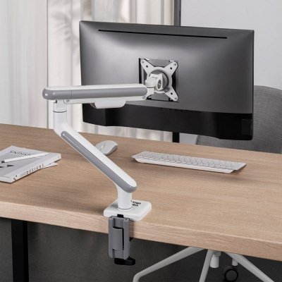 ERGO OFFICE UCHWYT BIURKOWY DO MONITORA LCD ER-751 17-32&quot; 9KG, SPRĘŻYNA GAZOWA