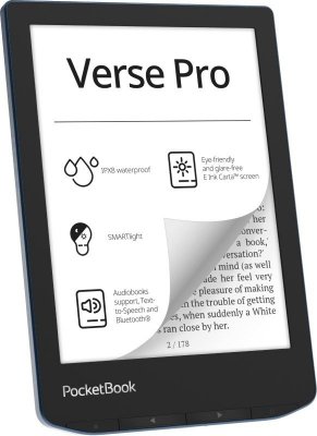 Ebook PocketBook Verse Pro 634 6&quot; 16GB Wi-Fi Azure Blue
