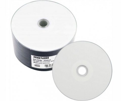 MAXELL CD-R 700MB  50 szt. 52x80 min, spindel, płyta do nadruku