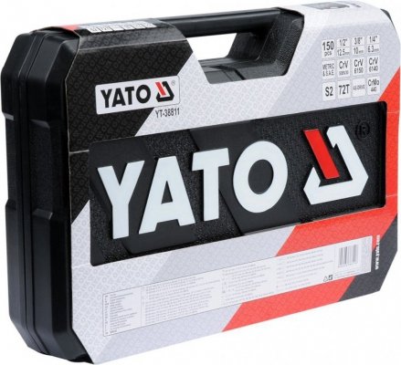 Zestaw kluczy XXL YATO 150szt. 1/4&quot;-3/8&quot;-1/2&quot; 38811