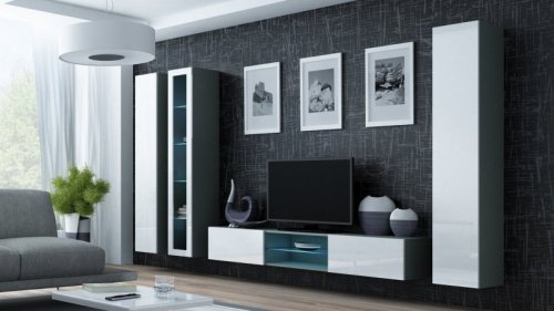 Witryna VIGO pełna&#039;180&#039; 180/40/30 szary/biały poł