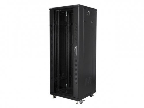 Szafy jednosekcyjna, zamykana na zamek Lanberg FF01-6632-12B (32U; 19&#039;&#039; / 600mm / 600 mm; stojąca; Pełne, Szklane; 800