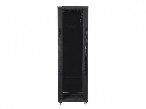 Szafa jednosekcyjna, zamykana na zamek Lanberg FF01-6642-12B (42U; 19&#039;&#039;; 2050mm / 600mm / 600 mm; stojąca; Pełne, Szkl