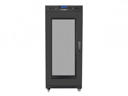LANBERG SZAFA STOJĄCA RACK 19&quot; 27U 600X800 DRZWI PERFOROWANE LCD CZARNA FF01-6827-23BL (FLAT PACK)