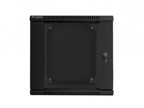 Szafa rack Lanberg WF02-6612-10B (12U; 635mm / 600mm / 600 mm; wisząca; Szklane; 19&#039;&#039;; kolor czarny)