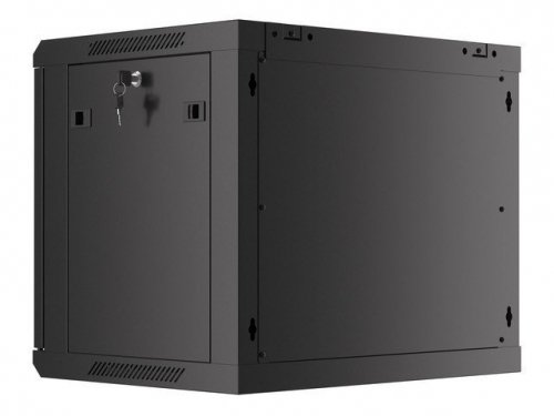 LANBERG SZAFA WISZĄCA RACK 19&quot; 9U 600X450 DRZWI METALOWE CZARNA (FLAT PACK) WF01-6409-00B
