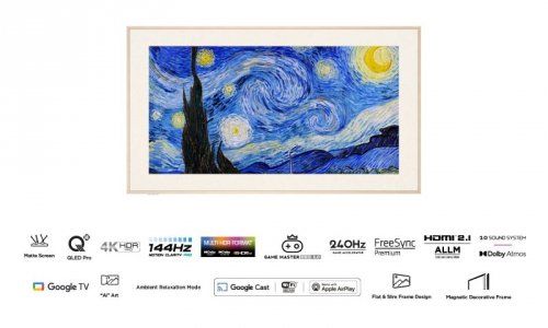 Telewizor TCL NXTFrame 75A300W QLED 75&#039;&#039; 4K Ultra HD 144Hz Google TV Dolby Vision IQ Biały