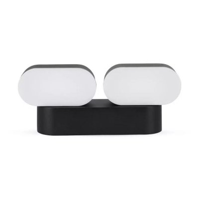 Kinkiet ścienny V-TAC VT-814 obrotowy 12W LED IP65 3000K 1100lm (SKU 8293) Czarny