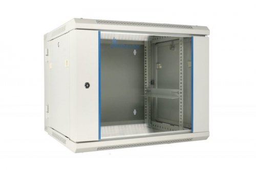 Extralink Szafa rack 9U 600x600 AZH Szara montowana na ścianie, dwusekcyjna