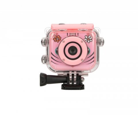 Extralink Kamera Kids Camera H18 Różowa 1080P 30fps, IP68, wyświetlacz 2.0&quot;