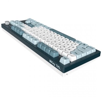 Montech MKey TKL klawiatura Gaming USB Ciemny Szary, Jasny Niebieski, Biały